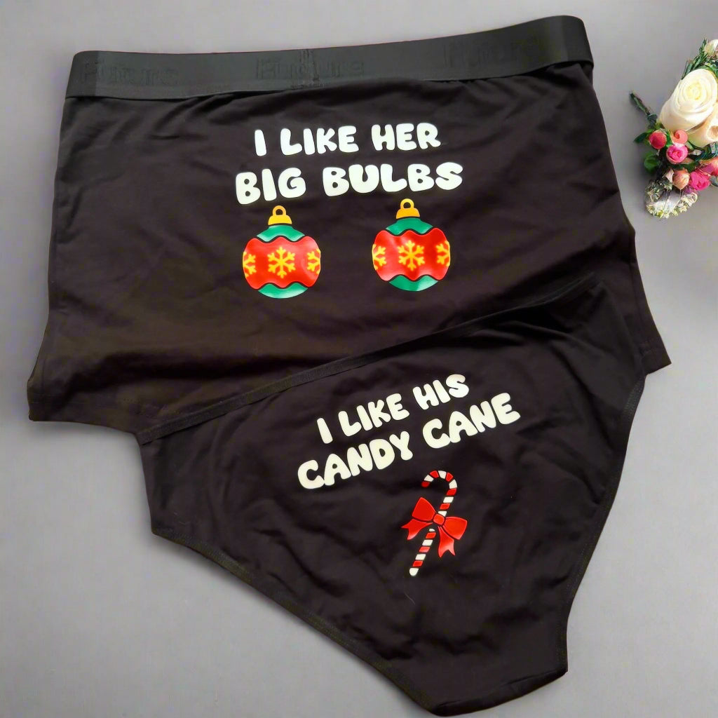Couple underwear - Candy Cane - Etba3lly