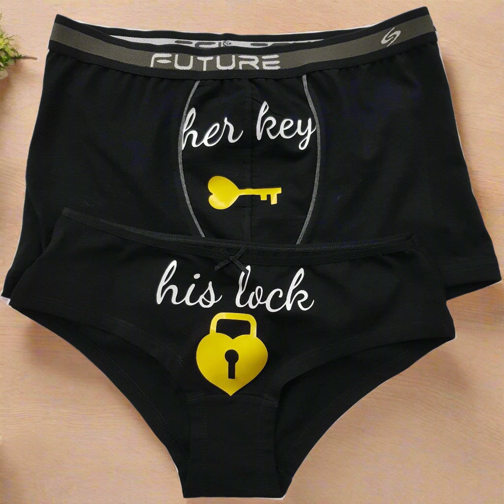 Couple underwear - Her key/His Lock - Etba3lly