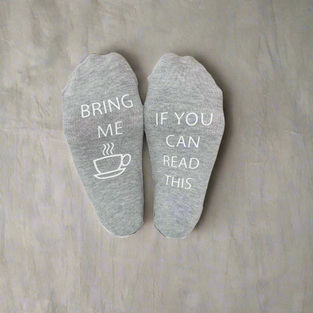 Socks - If You Can Read This Bring Me Coffee - Etba3lly