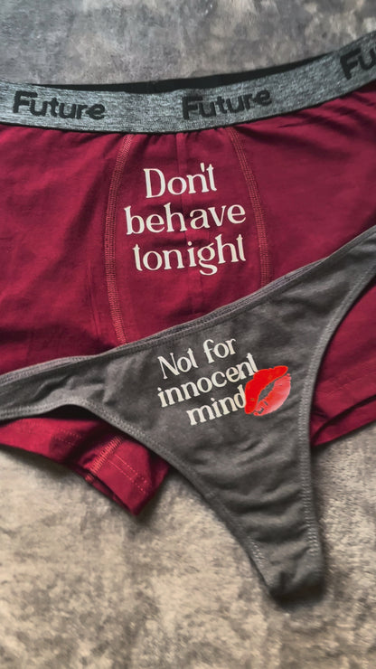 Couple underwear - Bad Intentions