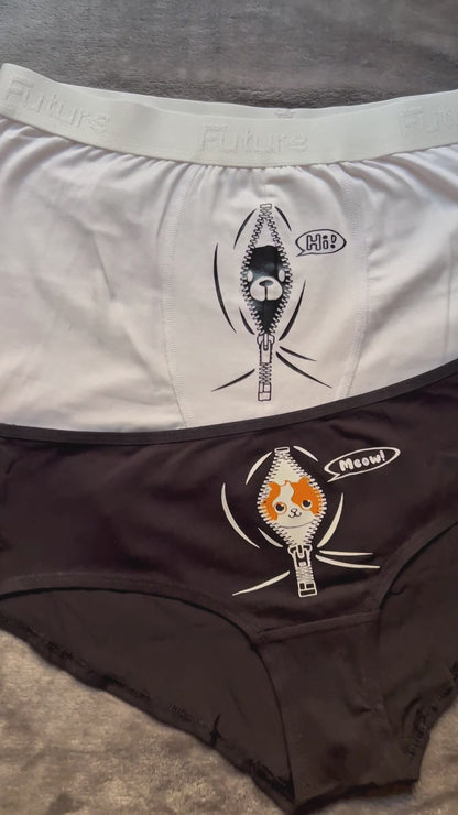 Couple underwear - Meow Inside