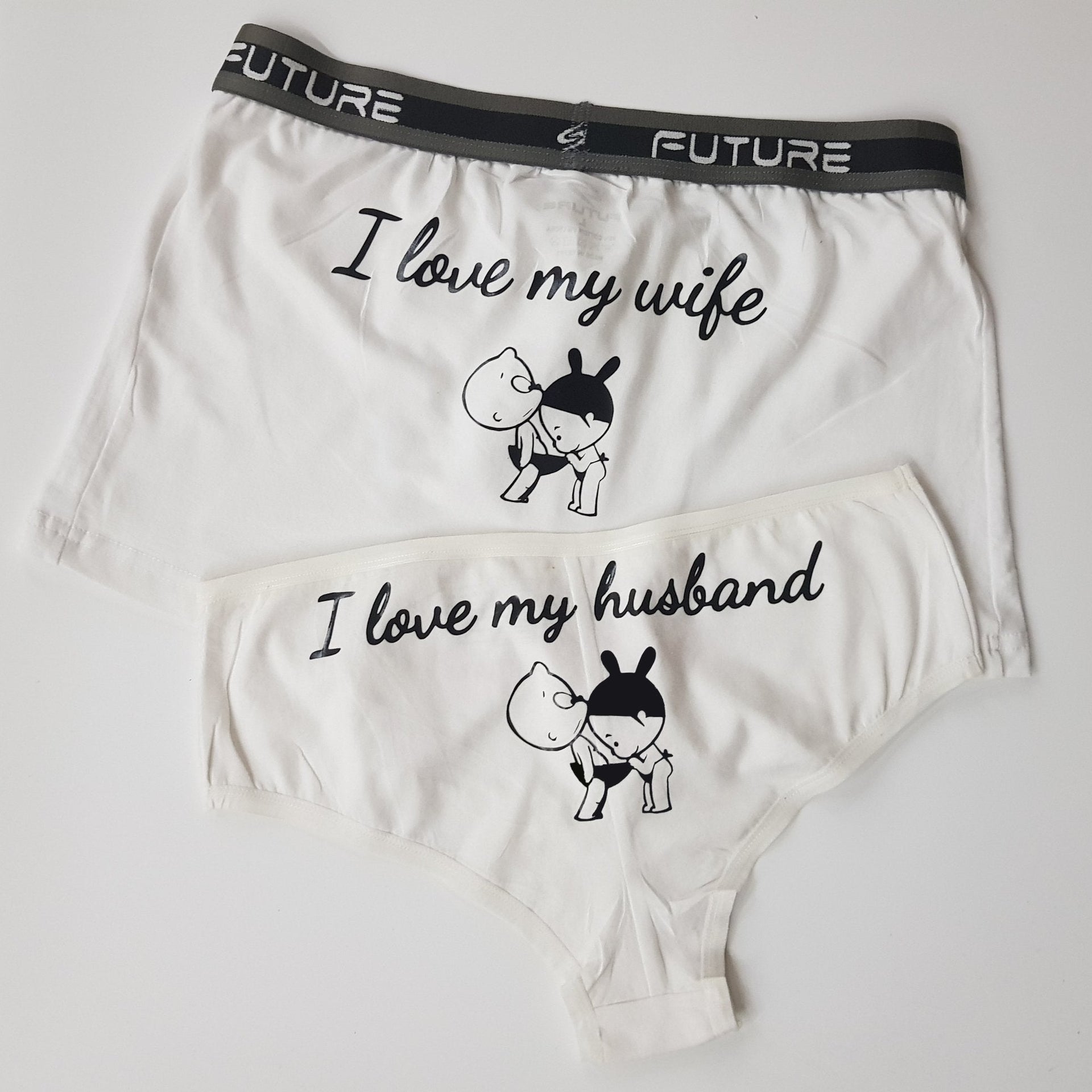 Cute Heart Couple Underwear
