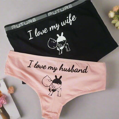 Couple underwear - Cute Baby Husband/Wife - Etba3lly