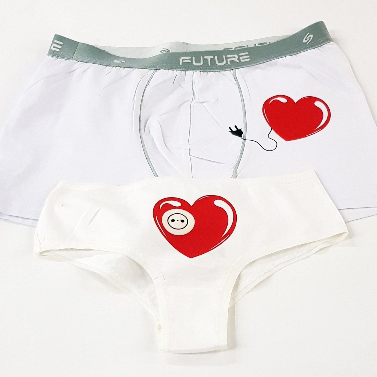 Couple underwear - Heart Plug - Etba3lly