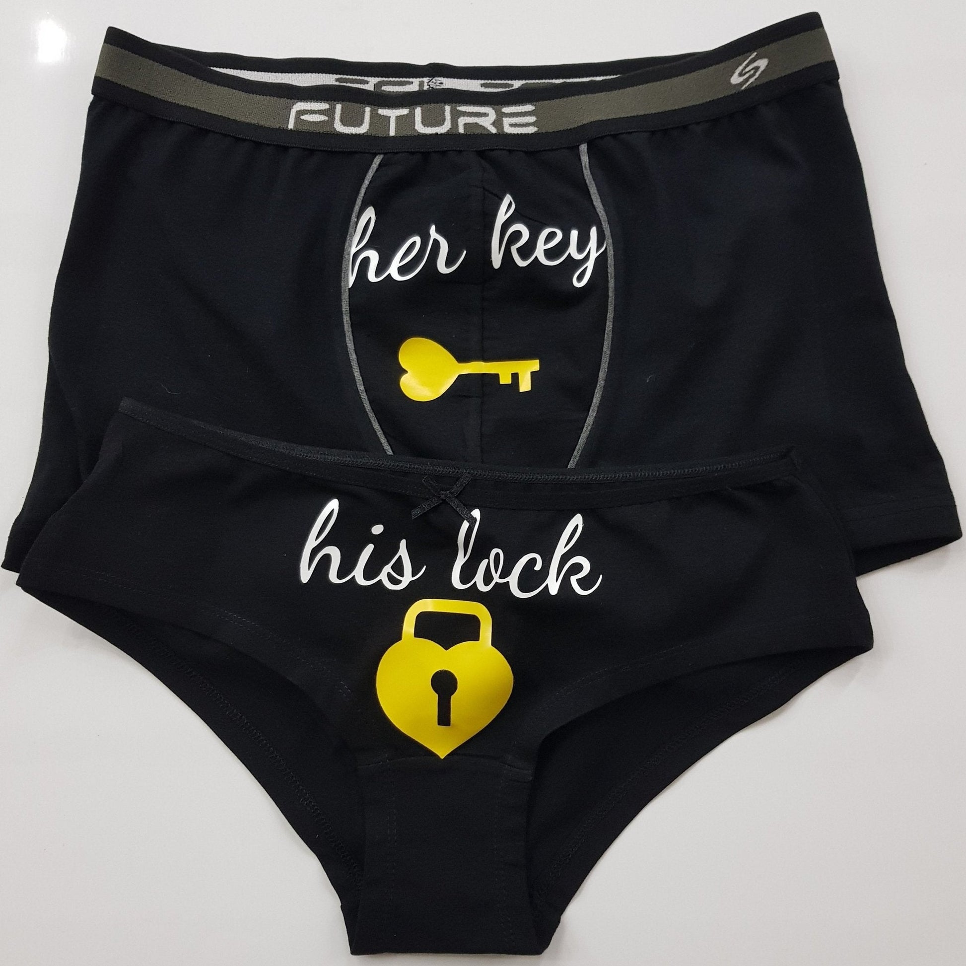 Buy Couples Underwear Set His Lock Her Key His and Hers Matching Underwear  Set Cotton Anniversary Gift Online in India 