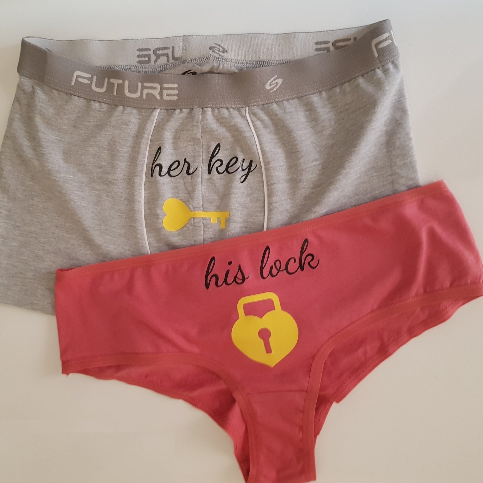 Couple underwear - Her key/His Lock - Etba3lly