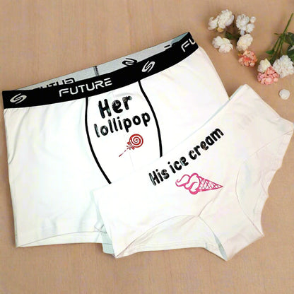 Couple underwear - Lollipop & Ice Cream - Etba3lly