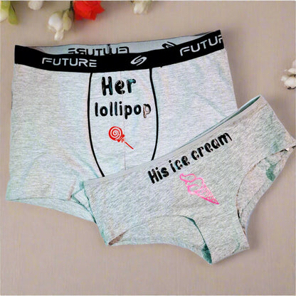 Couple underwear - Lollipop & Ice Cream - Etba3lly