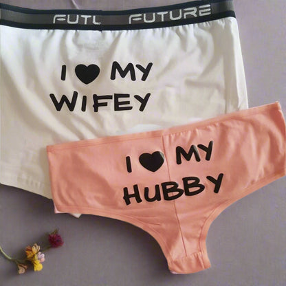 Couple underwear - Love Hubby/Wifey - Etba3lly