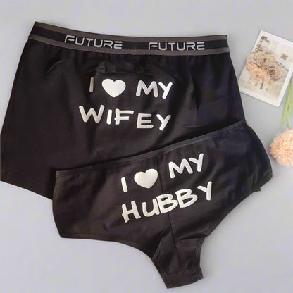 Couple underwear - Love Hubby/Wifey - Etba3lly