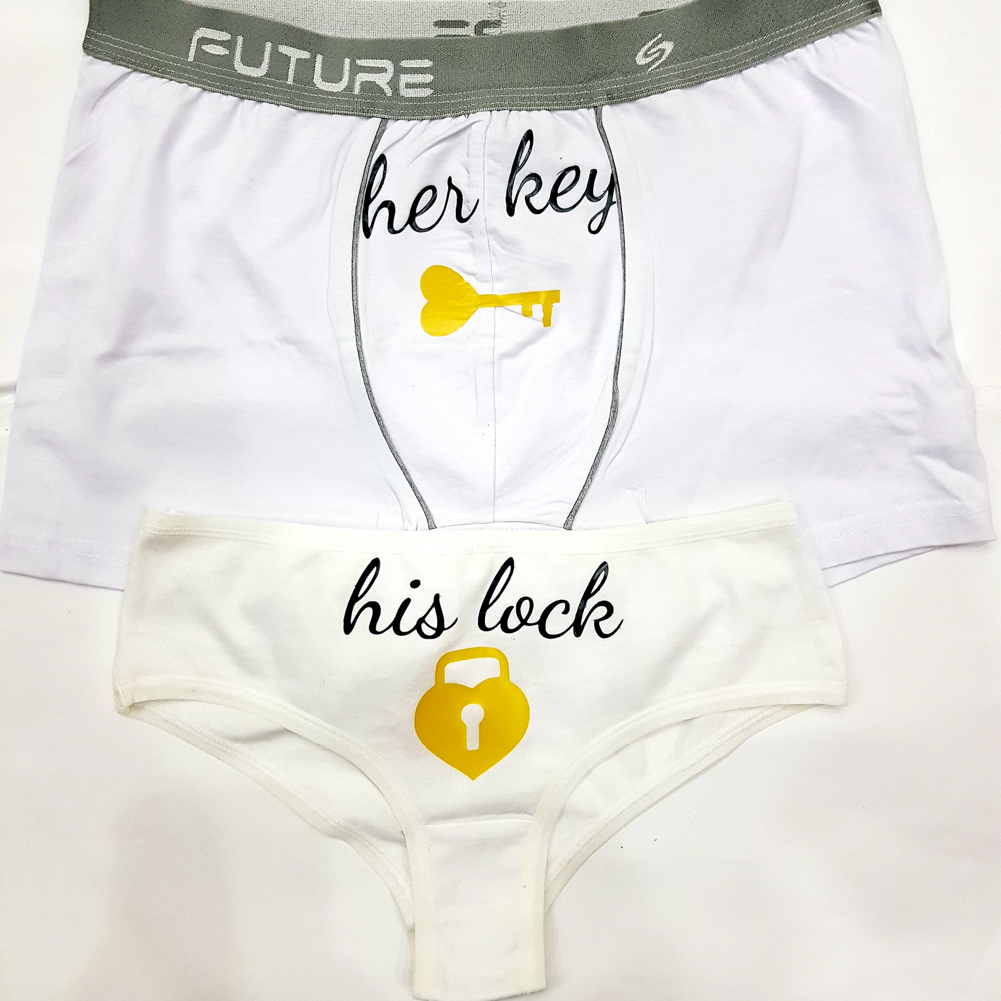 Couple underwear - Her key/His Lock