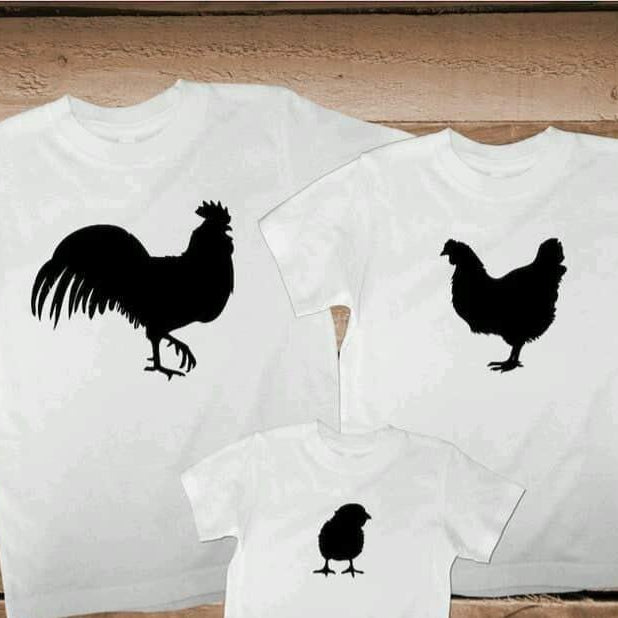 Family T-shirts - Chicken - Etba3lly