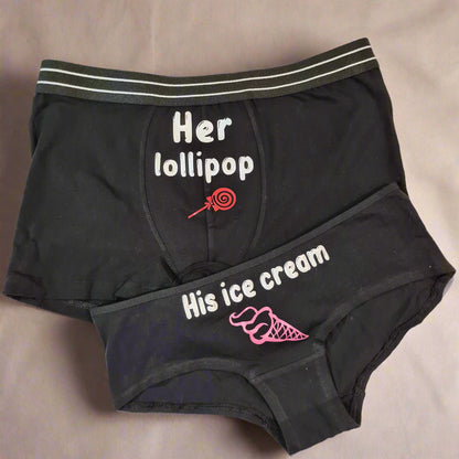 Couple underwear - Lollipop & Ice Cream