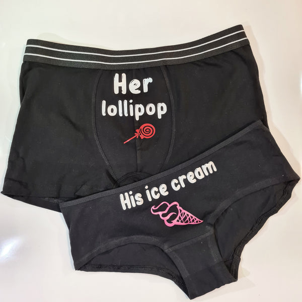 Couple underwear - Lollipop & Ice Cream – Etba3lly